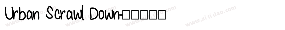 Urban Scrawl Down字体转换